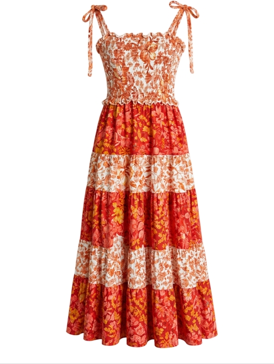 Anthropologie Dresses & Skirts - Abel the Label Lisbon Maple Smocked Tiered Maxi Dress XS